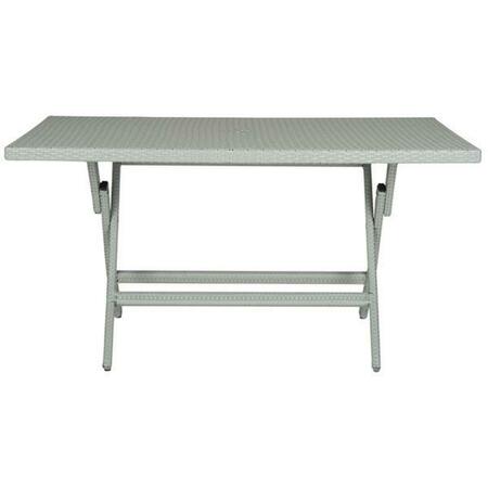 SAFAVIEH Dilettie Rectangle Folding Table, Grey PAT2003B